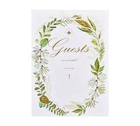 Agwuoetr Libro de Invitados de Boda Floral 38 Hojas Libro de Invitados DecoracióN de Boda ÁLbum de Fotos ÁLbum de Fotos Regalos de Boda