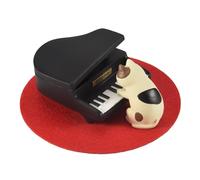 Agwuoetr Lindos Figuritas de Gatos Tipo Piano - Estatua de Gatos PequeñOs para DecoracióN de Escritorio en Dormitorio o JardíN - PequeñA Escultura de Gatos Adorables