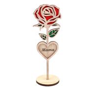 Agwuoetr Madera Rosa de Madera Regalos para Mamá Rosa, Regalos de Rosas para y los Mejores Regalos para Madre Rosas