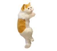 Agwuoetr Manualidades SimulacióN Mascota DecoracióN del Hogar ArtesaníAs Creativas Regalo TV Gatos Gatos Colgantes Amarillo-