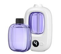 Agwuoetr MáQuina de Aromaterapia LCD Ambientador Pulverizador AutomáTico Difusor de Perfume de Aceite Dormitorio Desodorante C