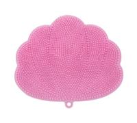 Agwuoetr Masajeador de Pies para Ducha con Ventosas, Fregador de Espalda Montado en la Pared para Ducha, Alfombrilla para Fregar Pies Manos Rosa