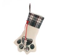 Agwuoetr Medias NavideñAs Medias con Estampado de Patas de Mascotas Medias Colgantes para Chimenea para Mascotas y DecoracióN NavideñA B