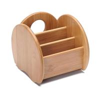 Agwuoetr Mesa de Centro Soporte para Control Remoto ColeccióN CosméTicos Recibo InclusióN Organizador Almacenamiento Caja de Madera de Bambú Estantes,S
