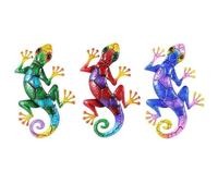 Agwuoetr Metal Gecko Yard DecoracióN de JardíN para Estatuas Al Aire Libre DecoracióN de Pared de JardíN para el Hogar Escultura en Miniatura Adornos de D