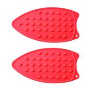 Agwuoetr Mini Almohadilla de Plancha de Silicona Resistente Al, Soporte de Planchado PortáTil para Viajes y Mini Plancha para Acolchar, Color Rojo