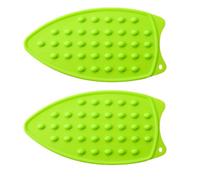 Agwuoetr Mini Almohadilla de Plancha de Silicona Resistente Al, Soporte de Planchado PortáTil para Viajes y Mini Plancha para Acolchar, Color Verde