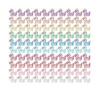 Agwuoetr Mini Amuletos Luminosos de Pato de Resina, PequeñOs Patos Que Brillan en la Oscuridad, Cuentas, Patos en Miniatura, Adorno Colgante de Cadena DIY, 100 Uds.
