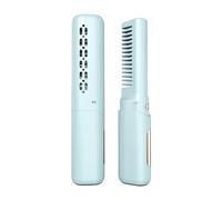 Agwuoetr Mini Plancha de Pelo Profesional de Calentamiento RáPido Peine Caliente EléCtrico Multifuncional InaláMbrico Plancha PortáTil-B