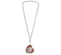 Agwuoetr Miniatura de 8 Tonos Miniatura Kalimba Mochila DecoracióN Regalo CordóN Miniatura de CorazóN de Madera Maciza de Caoba