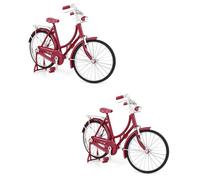 Agwuoetr Modelo de Bicicleta de Metal, DecoracióN de Bicicleta Vintage, Adornos ArtíSticos para Bicicletas, Figuritas de Arte del Hierro, Escultura Decorativa de Bicicleta CláSica