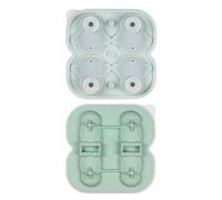 Agwuoetr Molde para Cubitos de Hielo de PingüIno, Bandeja para Cubitos de Hielo con Formas Divertidas, Haga 4 Lindas Bolas de Hielo de PingüIno para Bebidas, CóCteles, Café Helado, Verde