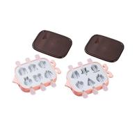 Agwuoetr Moldes de Paletas para NiñOs Soporte para Paletas de Moldes de Gelatina de Silicona MáQuina para Hacer Paletas Apilables con Palitos Reutilizables (Rosa)