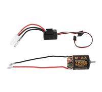 Agwuoetr Motor Cepillado 540 13T con 1060 ESC Cepillado 60A 2-3S LiPo Controlador de Velocidad EléCtrico Impermeable para Coche Trepador RC 1/10