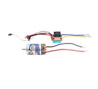 Agwuoetr Motor Cepillado 550 16T y 480A Controlador de Velocidad ESC Cepillado Impermeable con 5V/3A BEC para 1:10 RC Crawler Axial SCX10 TRX4