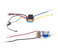 Agwuoetr Motor Cepillado 550 28T y 480A Controlador de Velocidad ESC Cepillado Impermeable con 5V/3A BEC para 1:10 RC Crawler Axial SCX10 TRX4