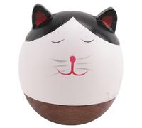 Agwuoetr MuñEco de de -Poly de Madera, Figuras Divertidas de Animales de -Poly, Adorno de DecoracióN de Escritorio para el Hogar y la Oficina, Gatito
