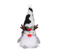 Agwuoetr MuñEco de Gnomo de Navidad con Cuernos y Luces, MuñEco de Rudolph, Adornos Enanos Luminosos para el Hogar, Regalos de AñO de Navidad, Negro