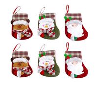 Agwuoetr NavideñOs Bolsa de Regalo de Dulces DecoracióN de de Papá, MuñEco de Nieve y Alce en 3D