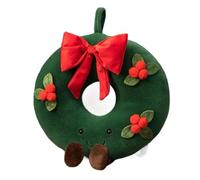 Agwuoetr Nueva Almohada de Felpa NavideñA, CojíN con Forma de Casa de Galletas de Chocolate Rellenas, y Divertido áRbol de Navidad, DecoracióN para Fiesta, MuñEca A