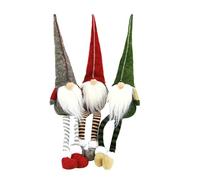 Agwuoetr Nueva DecoracióN NavideñA de 3 Uds., MuñEco Rudolph con Patas Largas, DecoracióN de Ventanas para Centro Comercial y Hotel