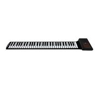 Agwuoetr ÓRgano ElectróNico Enrollado a Mano de 61 Teclas, PortáTil, Plegable, de Silicona, Piano Enrollado a Mano, para Principiantes, PráCtica de Piano Enrollado a Mano