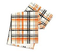 Agwuoetr OtoñO Lineplaid Impreso Bandera de Mesa de Mantel Duradero Ajuste de Fiesta Toalla de Mesa Ceremonial DecoracióN de Mesa de Comedor