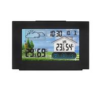 Agwuoetr Pantalla Digital Reloj MeteorolóGico Reloj MeteorolóGico con Sensor de Temperatura y Humedad para Interiores y Exteriores