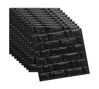 Agwuoetr Papel Pintado de Ladrillo 3D Peel y Stick, Paquete de 10 Paneles de Pared de Ladrillo 3D Autoadhesivo, Papel Pintado ExtraíBle Impermeable PE