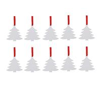 Agwuoetr Paquete de 10 Espacios en de Navidad de SublimacióN, Adornos de Tablero de Aluminio en Adornos en Blancos para el DíA de Navidad de Bricolaje B