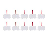 Agwuoetr Paquete de 10 Espacios en NavideñOs de SublimacióN, Adornos de Tablero de Aluminio en Adornos Blancos en para el DíA de Navidad DIY H