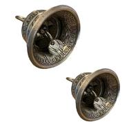 Agwuoetr Paquete de 2 Campanas de DóLar de Plata para DecoracióN del Hogar, Colgantes Artesanales para Monedas, DecoracióN para Colgar en la Pared, Campanillas de Viento