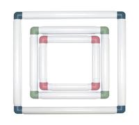 Agwuoetr Paquete de 3 Aros Cuadrados para Bordar, Aros para Punto de, Aros para Perforar Agujas, para Bordar y Acolchar, como Se Muestra