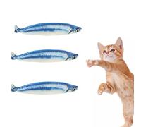 Agwuoetr Paquete de 3 Juguetes para Gatos, Saurio, Juguete Masticable para Gatos, Juguetes con Hierba Gatera para Gatos de Interior