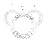 Agwuoetr Paquete de 3 Spinner de Viento de SublimacióN de 10 Pulgadas en Spinners de Viento 3D Spinner de Viento Colgante para DecoracióN de JardíN Interior y Exterior