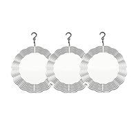 Agwuoetr Paquete de 3 Spinner de Viento de SublimacióN de 8 Pulgadas en Spinners de Viento 3D Spinner de Viento Colgante para DecoracióN de JardíN Interior y Exterior