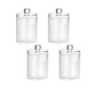 Agwuoetr Paquete de 4 Dispensadores de Soporte, Recipientes de PláStico Transparente de 10 Onzas para Almacenamiento Organizador - Accesorios de BañO