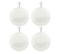 Agwuoetr Paquete de 4 Espacios en de Spinner de Viento, Escultura CinéTica EóLica de Aluminio 3D en Forma de Sol, Moldura Giratoria para Patios y Jardines