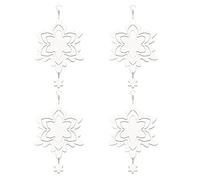 Agwuoetr Paquete de 4 Spinner de Viento de SublimacióN de 10 Pulgadas Espacios en 3D Spinners de Viento Colgantes Esculturas CinéTicas de Viento de Doble Cara
