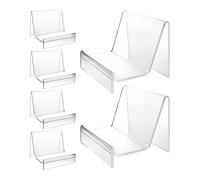 Agwuoetr Paquete de 6 Soportes de ExhibicióN de Monedero AcríLico, Soporte de ExhibicióN de Cartera de AcríLico Transparente Soporte de JoyeríA para JoyeríA Organizador de CD A