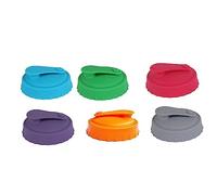 Agwuoetr Paquete de 6 Tapas o Cubiertas Protectoras de Latas de Silicona Reutilizables con Boquilla Resellable para Latas EstáNdar de Refrescos/Bebidas/Cerveza