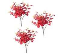 Agwuoetr Paquete de Eucalipto de ImitacióN, DecoracióN de Hojas de Dinero, Ramo para el Hogar, Oficina, Granja, Mesa de Boda, DecoracióN de Centros de Mesa