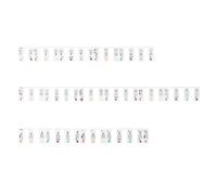 Agwuoetr Pegatina para Notas de Piano Tira de Botones Pegatina de Teclado Desmontable Universal de Color de Silicona (Caja de PVC) 88 Teclas