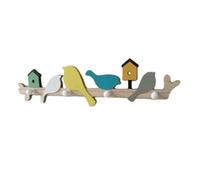 Agwuoetr Percha en Forma de PáJaro Toallero para Abrigos Perchero para Sombreros Percha para Llaves Gancho para Colgar Ropa para Batas Gancho para JoyeríA de Pared C