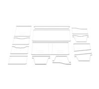 Agwuoetr Plantilla de con DiseñO de Billetera DIY, Plantillas de Papel, Herramienta de Artesanal, Plantilla de Clip Corto Universal