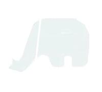 Agwuoetr Plantilla Encantadora de DecoracióN de Elefante, DecoracióN de Elefante, DecoracióN de Cocina de Elefante Plantilla AcríLica de DecoracióN Encantadora de Elefante de 10 Pulgadas