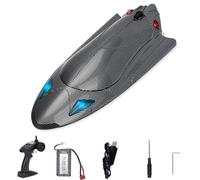 Agwuoetr RC Boat 25+ de Control Remoto Rápido para Piscinas y Lagos, Barcos RC de 2.4 GHz para Adultos Niños con Batería Recargable