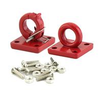 Agwuoetr RC Crawler Car Modelo 1/10 Escala Metal Rescate Hebilla Accesorio Repuestos DIY,Rojo,2PCS