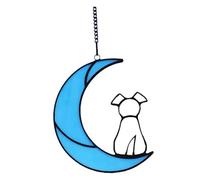 Agwuoetr Regalos Conmemorativos para Perros y Mascotas con Vidrieras para Amantes Perros, Adornos para Colgar en Ventanas, AtrapasueñOs, Regalo de Condolencia por PéRdida de Perro A
