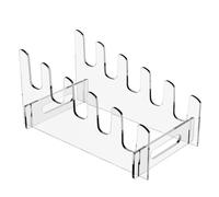 Agwuoetr Rejilla para Secar Platos, Escurridor de Platos Acrílico, Ahorro de Espacio de Almacenamiento de Gran Capacidad, Soporte para Platos de un Solo, 5 Rejillas